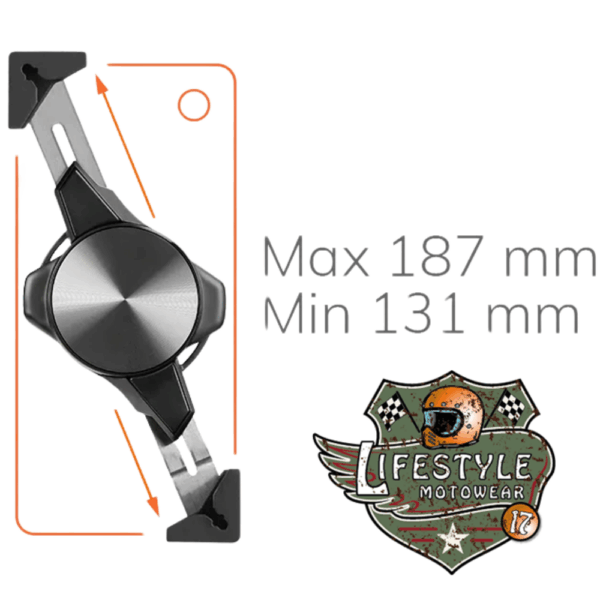 Opti-Line Titan Chroma Wireless - Premium Draadloze Telefoonhouder voor Motoren